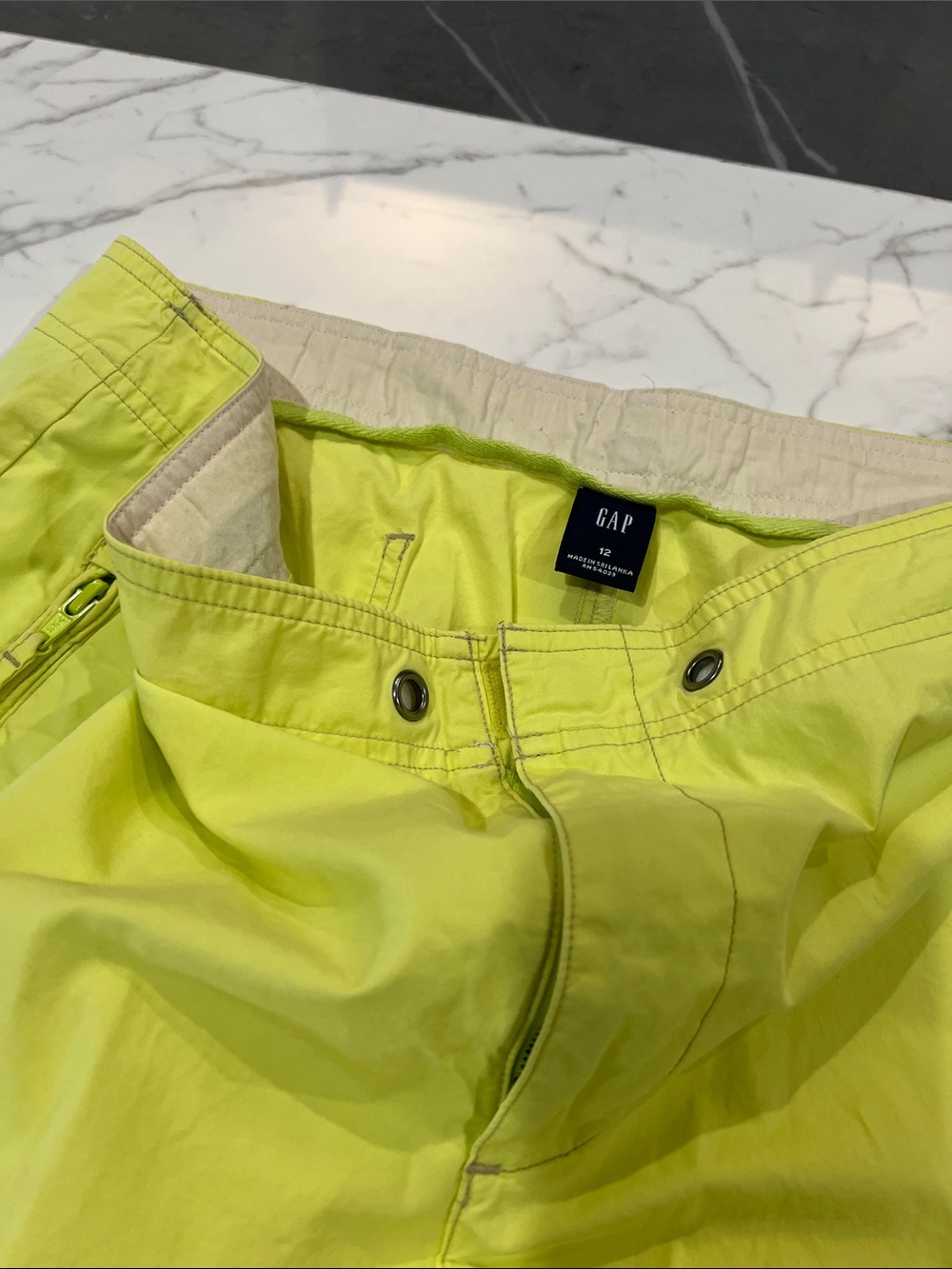 GAP Neon Lime Green Swim Cotton Pants